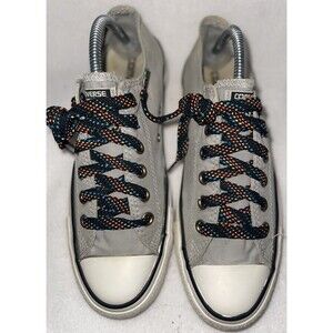 CONVERSE ALL STAR  light Grey/Grey Low Top Woman’s 8.5 Men’s 6.5 Canvas Shoes